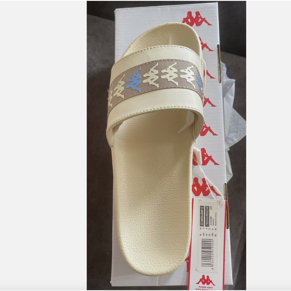 APPA 222 Banda Adam 15 Slides Lt Beige/Dk Almond/Blue Ash- Size W9/ M 7.5